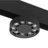 Трековый светодиодный светильник магнитный RONDO MAGNETIC MASK S20 48V 10W 36° CRI90 OSRAM 3000K | Черный корпус Ø95х135 mm