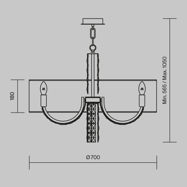 Подвесной светильник Maytoni DIA008PL-06CH