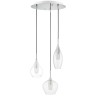 803051 Подвес PENTOLA 3х25W G9 ХРОМ/ПРОЗРАЧНЫЙ
