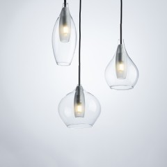 803051 Подвес PENTOLA 3х25W G9 ХРОМ/ПРОЗРАЧНЫЙ