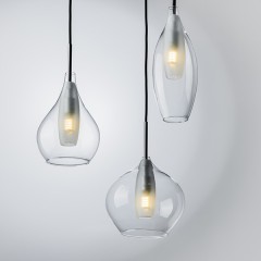 803051 Подвес PENTOLA 3х25W G9 ХРОМ/ПРОЗРАЧНЫЙ