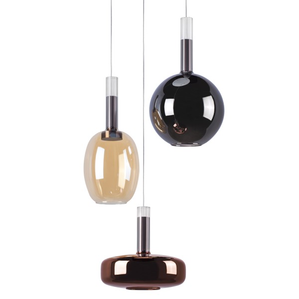 792139 Люстра DISCO 3x6W LED 600LM 120G БЕЛЫЙ/МУЛЬТИКОЛОР 3000К