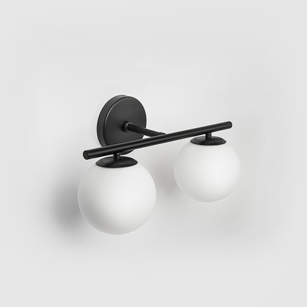 815527 Бра CROCO 2х40W E14 ЧЕРНЫЙ МАТОВЫЙ