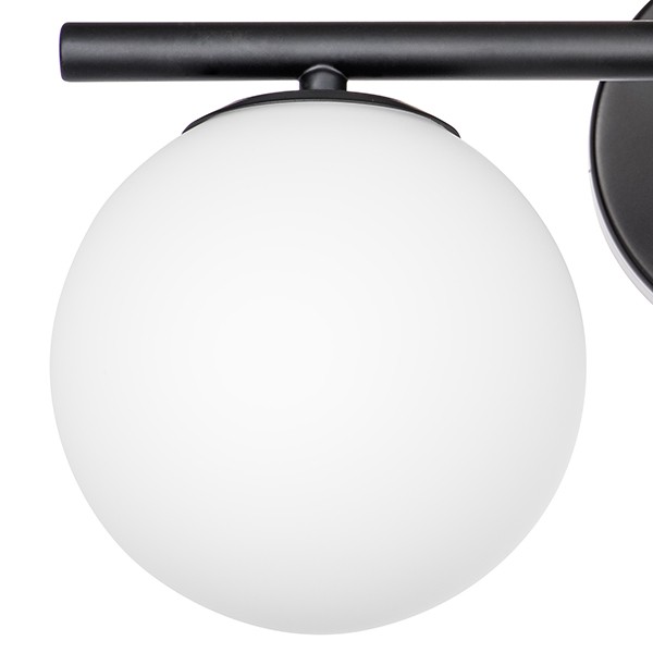 815527 Бра CROCO 2х40W E14 ЧЕРНЫЙ МАТОВЫЙ