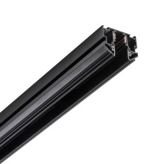 509427L Трек с гарпунной системой монтажа UNO 2 метра ЧЕРНЫЙ (2 заглушки и резинка 4м в комплекте)