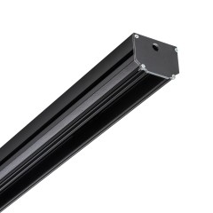 509427L Трек с гарпунной системой монтажа UNO 2 метра ЧЕРНЫЙ (2 заглушки и резинка 4м в комплекте)