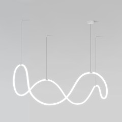 Подвесной светодиодный светильник CCT с пультом управления 90288/1 белый