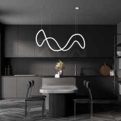 Подвесной светодиодный светильник CCT с пультом управления 90288/1 белый