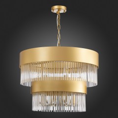 SL1225.203.09 Люстра подвесная ST-Luce Золотистый/Золотистый, Прозрачный E14 9*40W CONTATTO