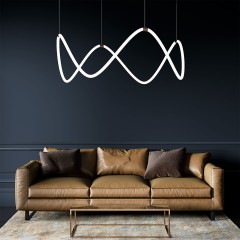 Подвесной светодиодный светильник ССТ с пультом управления 90288/1 латунь