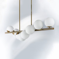 815183 Люстра CROCO 8х40W E14 ЛАТУНЬ