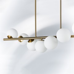 815183 Люстра CROCO 8х40W E14 ЛАТУНЬ