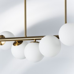 815183 Люстра CROCO 8х40W E14 ЛАТУНЬ