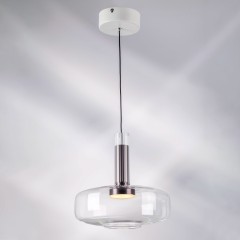 792110 Люстра DISCO 6W LED 300LM 120G БЕЛЫЙ/ПРОЗРАЧНЫЙ 3000K