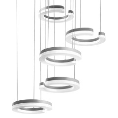 763449 Подвес UNITARIO 46W LED 5060LM СЕРЕБРО МАТОВЫЙ 4000K