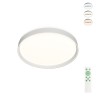 DK6511-WH Накладной светильник, LED, 50W, IP 20, 3000K - 6500K, белый, металл, полимер