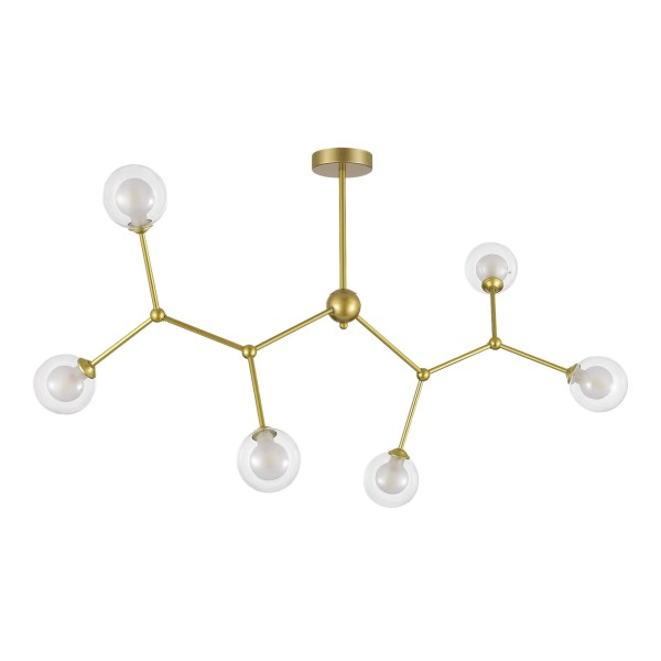 SLE1106-203-06 Светильник подвесной Золотистый/Прозрачный, Белый G9 LED 6*5W ARCUS