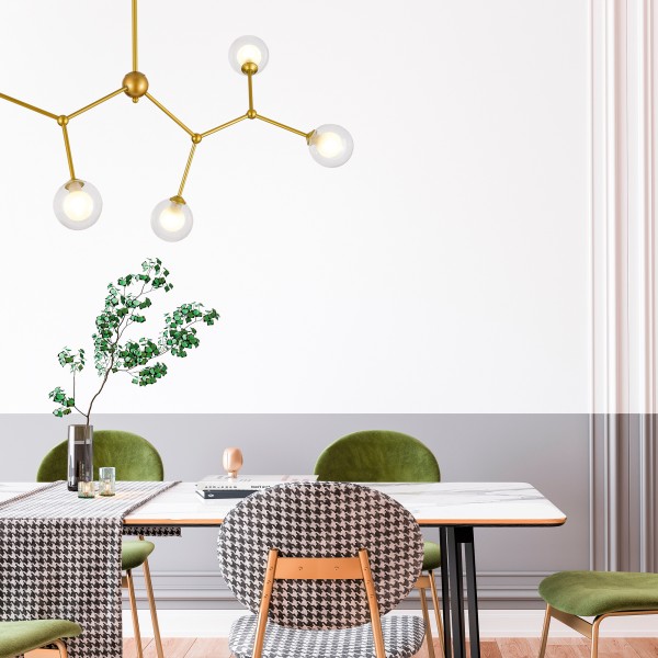 SLE1106-203-06 Светильник подвесной Золотистый/Прозрачный, Белый G9 LED 6*5W ARCUS