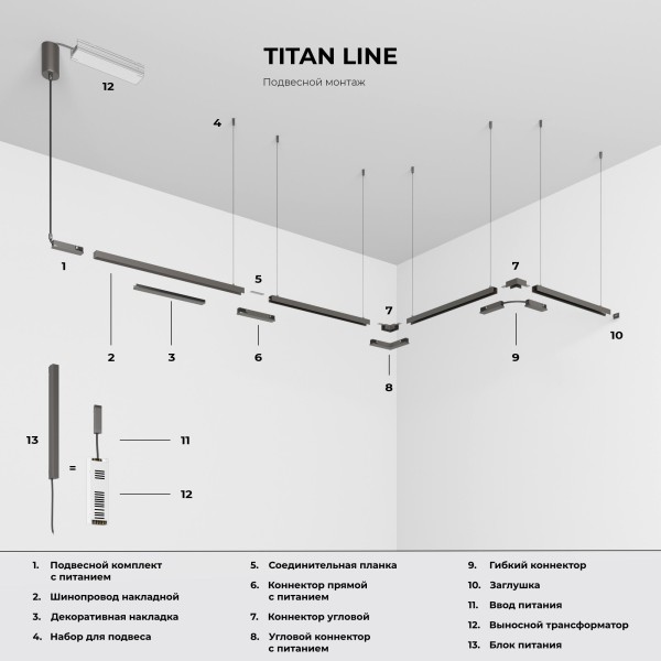 Titan Line Набор для подвеса титан 85226/00 85226/00