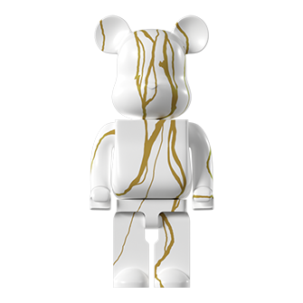 Статуэтка BEARBRICK чёрный с золотым