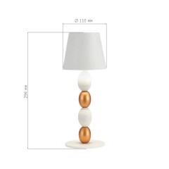 SL1011.514.01 Прикроватная лампа ST-Luce Белый, Золотистый/Белый LED 1*3W 3000-6000K EASE