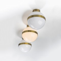 812111 Люстра GLOBO 1х40W E14 БРОНЗА/БЕЛЫЙ