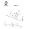 SL446.741.01 Подсветка для картин ST-Luce Черный/Белый LED 1*18W 3000K Настенные светильники