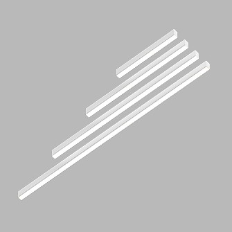 Накладной светодиодный светильник Ledron LINE GULAR 860 Black 4000K