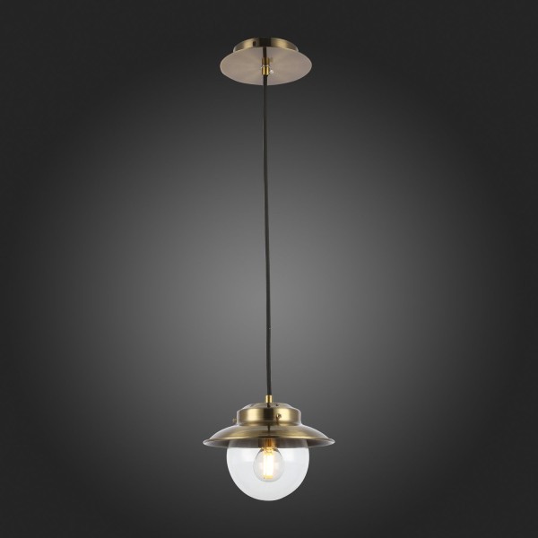 SLE110103-01 Светильник подвесной Античная бронза/Прозрачный E14 1*40W GARONNI