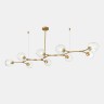 SLE154823-09 Светильник подвесной Золотистый/Прозрачный E27 9*40W RAMETTO