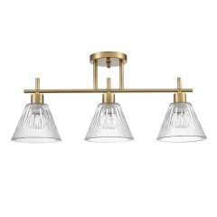 8188/3C COMFI LN25 190 латунь/прозрачный, металл/стекло Потолочный светильник E14 3*40W 220V VIVIAN