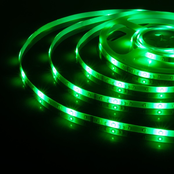 Светодиодная лента 12 В 4,8 Вт/м 60 Led/м 2835 IP65, RGB, 5 м Лента светодиодная 12V 4,8W 60Led 2835 IP65 RGB, 5м