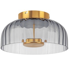 809061 Люстра CELESTA LED 1х12W 600LM ЗОЛОТО/ДЫМЧАТЫЙ 3000K