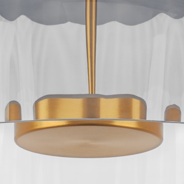 809061 Люстра CELESTA LED 1х12W 600LM ЗОЛОТО/ДЫМЧАТЫЙ 3000K