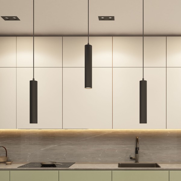 DK6210-BK Трековый светильник IP 20, 15 Вт, GU10, черный, алюминий