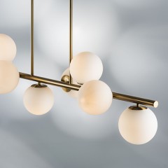 815083 Люстра CROCO 8х40W E14 ЛАТУНЬ