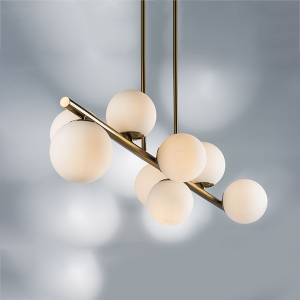 815083 Люстра CROCO 8х40W E14 ЛАТУНЬ