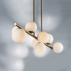 815083 Люстра CROCO 8х40W E14 ЛАТУНЬ