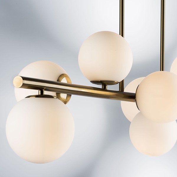 815083 Люстра CROCO 8х40W E14 ЛАТУНЬ