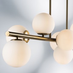 815083 Люстра CROCO 8х40W E14 ЛАТУНЬ