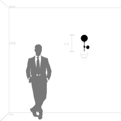 813611 Бра GLOBO 1х40W E14 бронза/белый