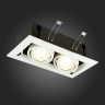 ST250.558.02 Св-к встр. Черный, Белый GU10 2*50W IP20 L245xW126xH70 220V Без ламп Встраиваемые светильники