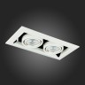 ST250.558.02 Св-к встр. Черный, Белый GU10 2*50W IP20 L245xW126xH70 220V Без ламп Встраиваемые светильники