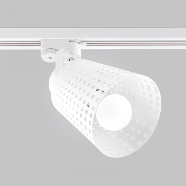 Светильник на однофазный трек 220В. E27. Белый IL.0010.0001