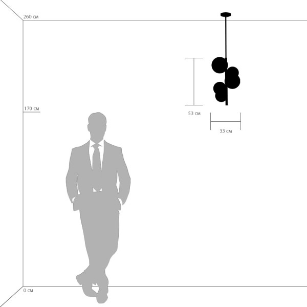 815053 Люстра CROCO 5х40W E14 ЛАТУНЬ