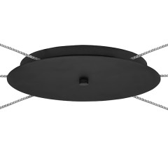 757067 Люстра CONE 6х40W GU10 ЧЕРНЫЙ МАТОВ/ПРОЗРАЧНО-МАТОВЫЙ