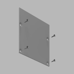 Заглушка для накладного профиля 13171-Z Black