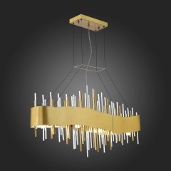 SL1633.213.08 Люстра подвесная ST-Luce Матовое золото/Матовое золото,Прозрачный E14 8*40W OLVERA