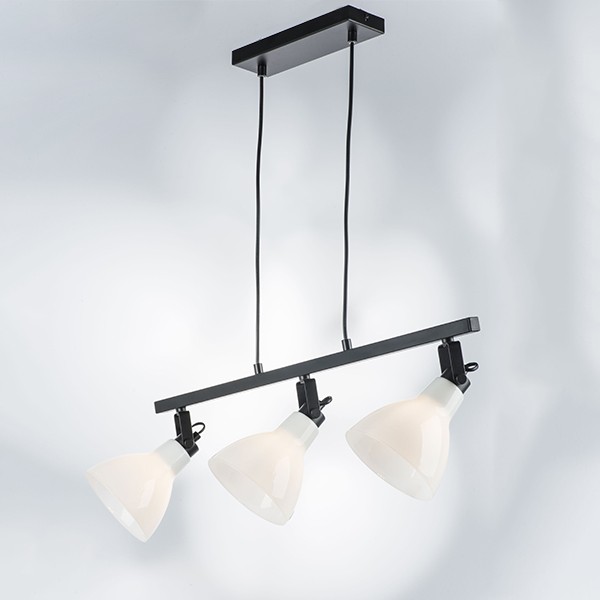 761130 Люстра ACROBATA 3х40W E14 ЧЕРНЫЙ/БЕЛЫЙ