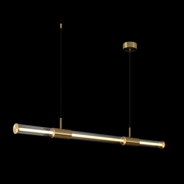 Светильник подвесной Crystal Lux LINEUP SP24W LED BRASS